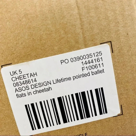 ASOS cheetah Lifetime Pointed Ballet Flats - Picture 10 of 11